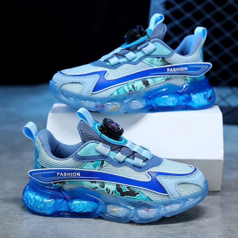 New Summer Children Sneakers Breathable 5-16Years Boys' Running Shoes New Swivel Buckle Kids Sport Shoes Outdoor Casual Trainers