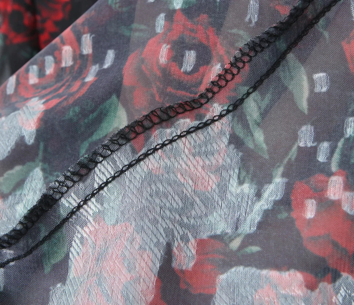 Midi dresses for women 2025 Summer bodycon dresses sexy vintage clothes dress elegant black dress front tie vintage floral dress