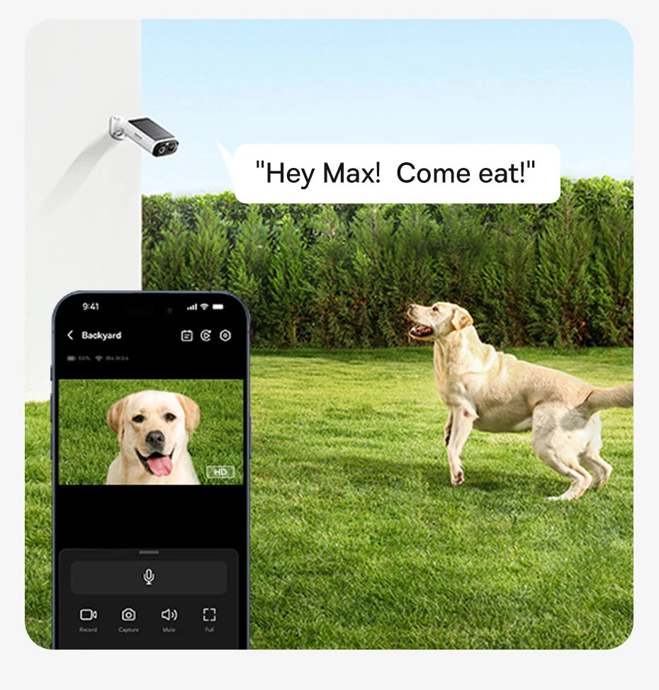 Baseus Security S1 Lite Solar Security Camera Wireless Outdoor Camera Continuous Power 2K Resolution 135°FOV IP67 Wifi Camera