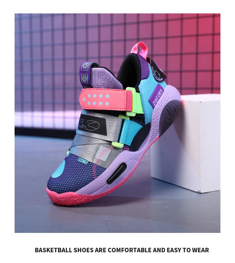 2025 New Children's Basketball Shoes For Boys Girls Non-slip Kids Sport Shoes Lightweight Outdoor Sneakers Trainers Footwear