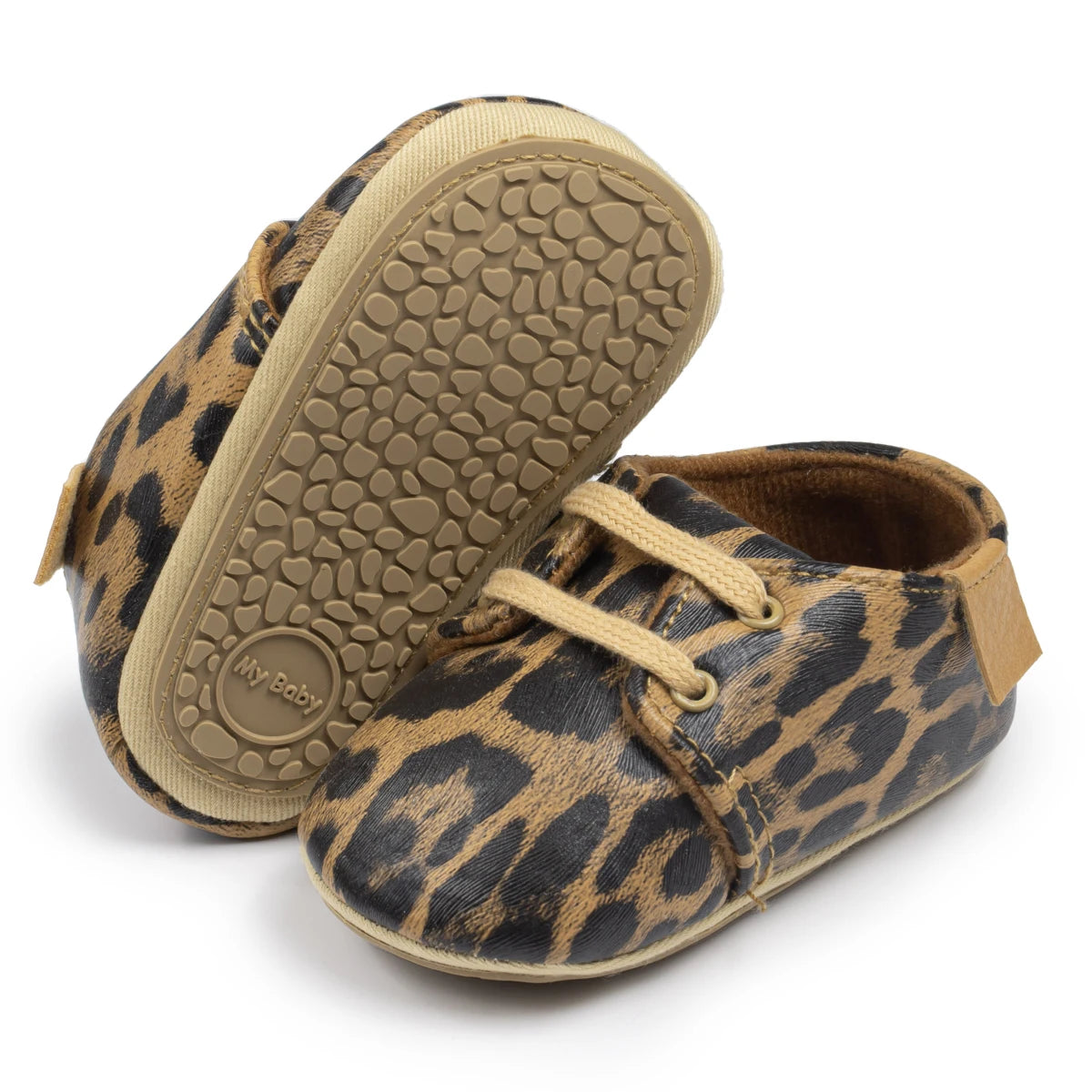 KIDSUN Toddler Baby Shoes Boys Girls Ankle Sneakers Soft Anti-Slip Sole PU Leather Moccasins Infant Newborn Prewalker First