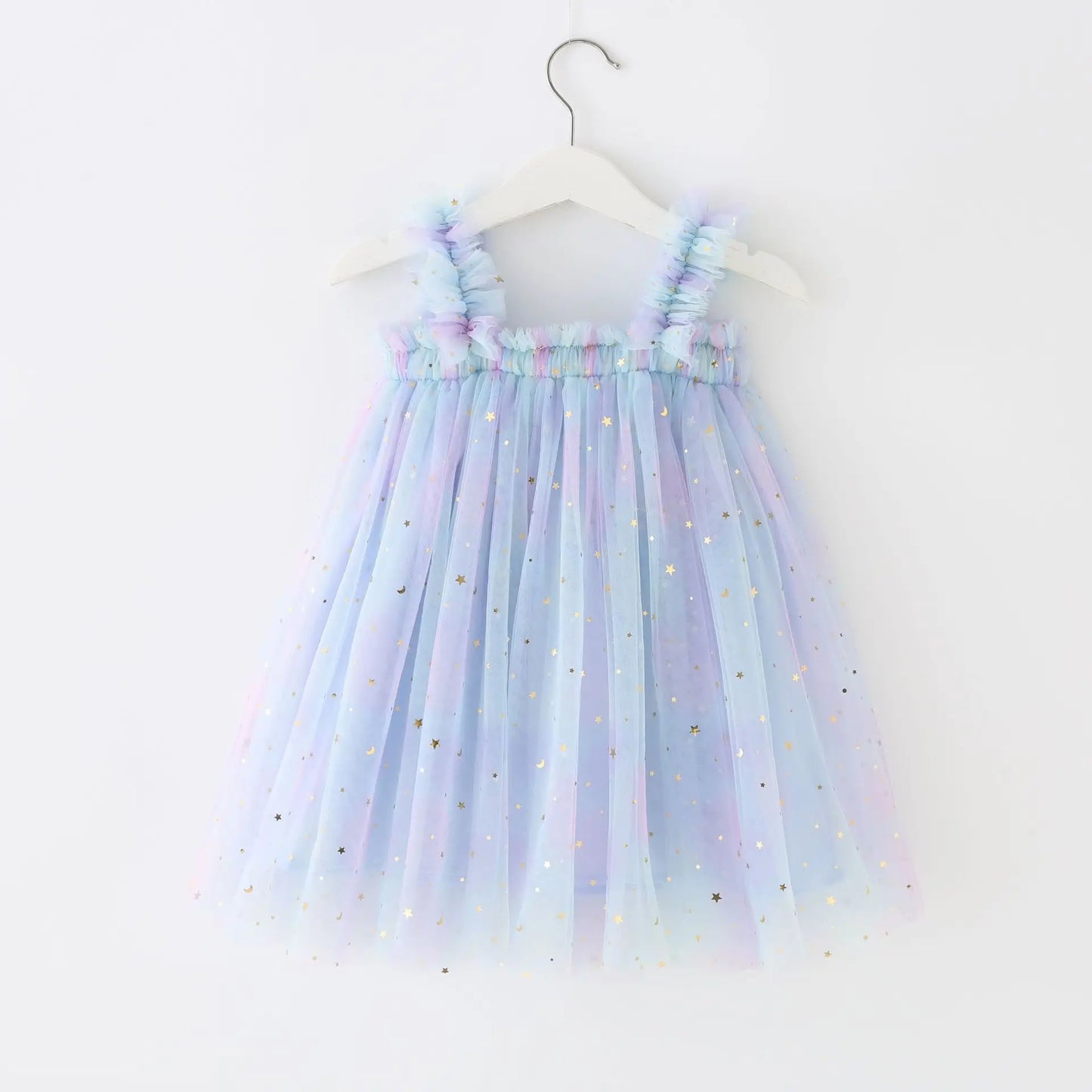 Flower Girls Dresses Children's Clothing Kids Clothes Summer Fairy Party Stage Show Dance Wear Cosplay Costumes Sling Casual