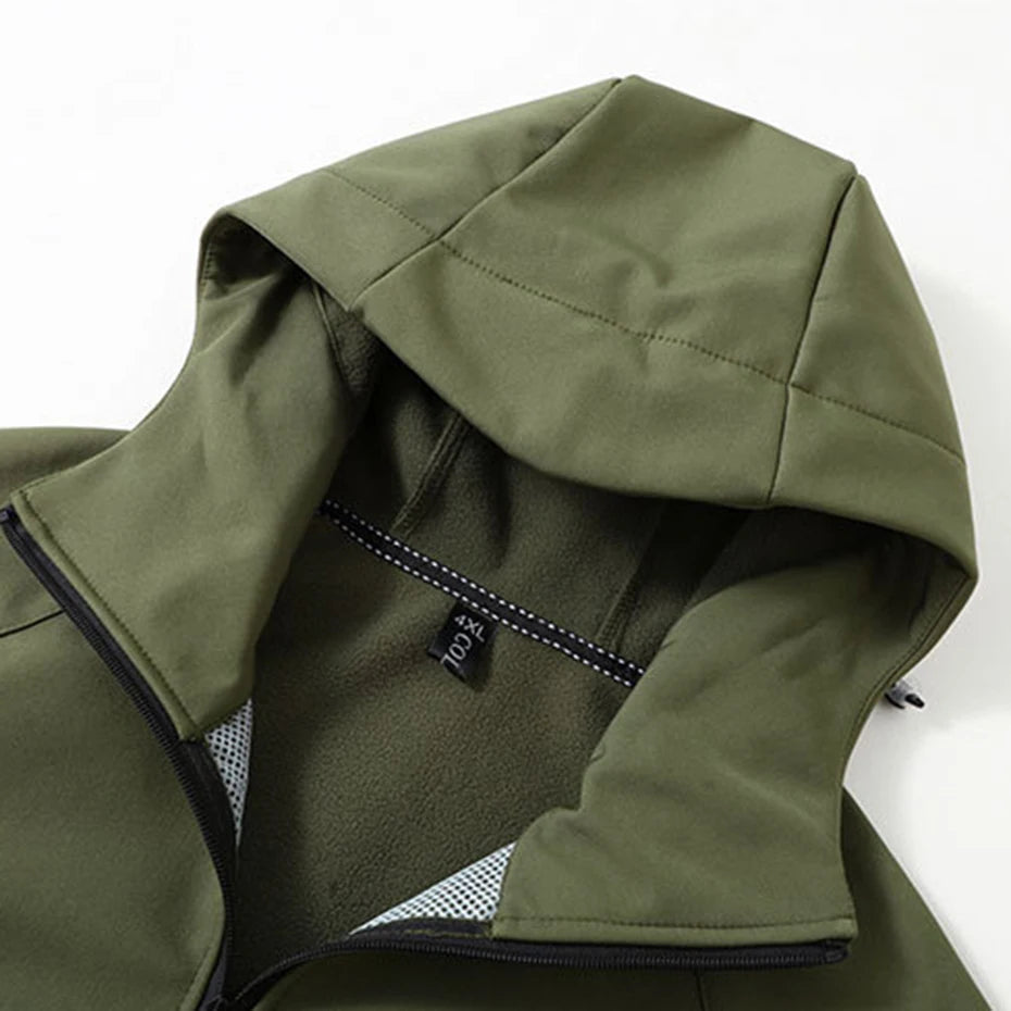 13XL 12XL Men Jackets Soft Shell Coats Autumn Winter Fleece Hooded Windbreaker Man Big Size 11XL 10XL Jackets