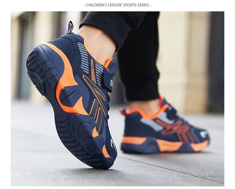 Children Boys Shoes School Sports Fashion Leather For Kids Tennis Casual Sneakers Children's Boy Running 7-13 Years Walking Shoe