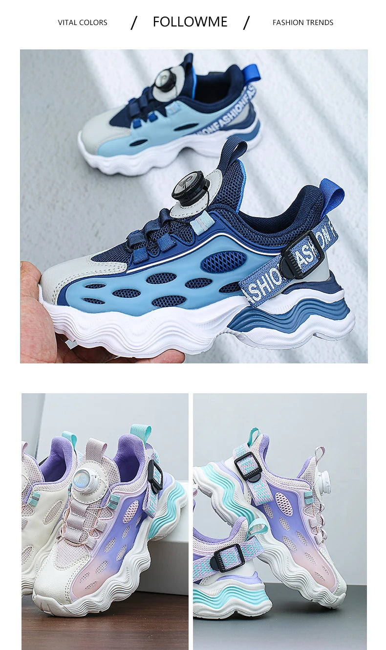 Kids Shoes for Boys Spring Summer 2025 New Casual Mesh Breathable Sneakers Platform Soft Comfortable Running Shoes for Children