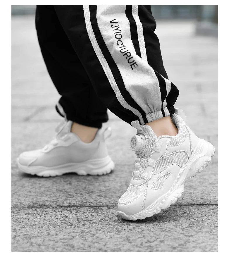 Kids Shoes Boy Casual Sneakers Platform Comfortable Black White Child School Sports Tenis Boy Shoes Children's Basketball Shoes