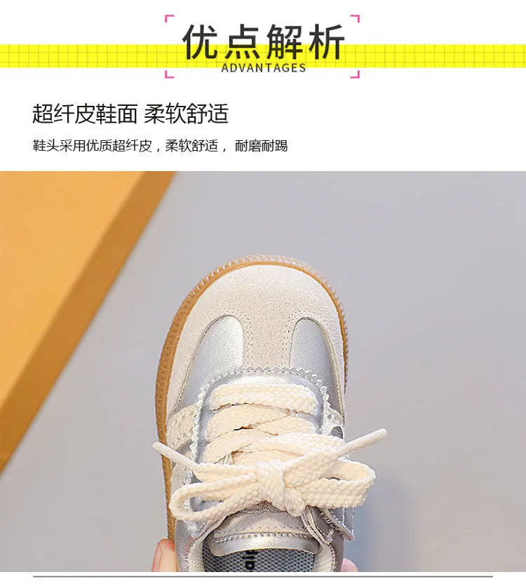 Kids Shoes Toddler Sneakers Children Skateboarding Shoe Designer Grey Color Infant Boys Girls Baby Trainers