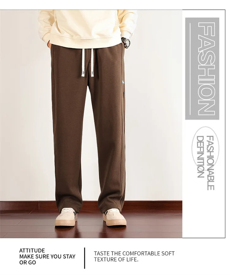 Big Size 10XL Men Pants Fleece Lined Jogger Trouser Male Plus Large 9XL 8XL Winter Autumn Bootcut Cuffed Elastic Sweatpant Loose