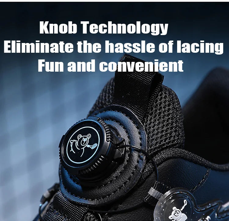 Fashion Children Shoes Boy Sneaker Non-slip School Casual Walking Shoes Leather Tennis Sport Shoes for Kids Girls 5 To 16 Years