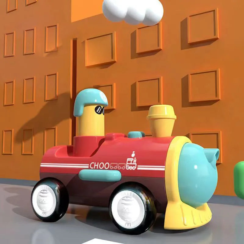 Children Toys Cars Toys for Boys 1 2 3 Ages Cartoon Inertia Press and Go Cars Toys for Kids Pull Back Fire Engine Toy Baby Gifts