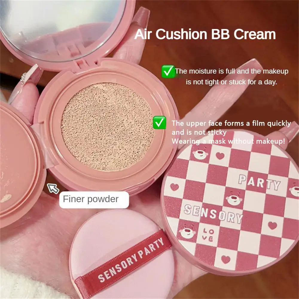 Natural BB Cream Sensory Party Bang Gouache Air Cushion Makeup Waterproof Long Lasting Clear Skin BB Cream Cosmetics