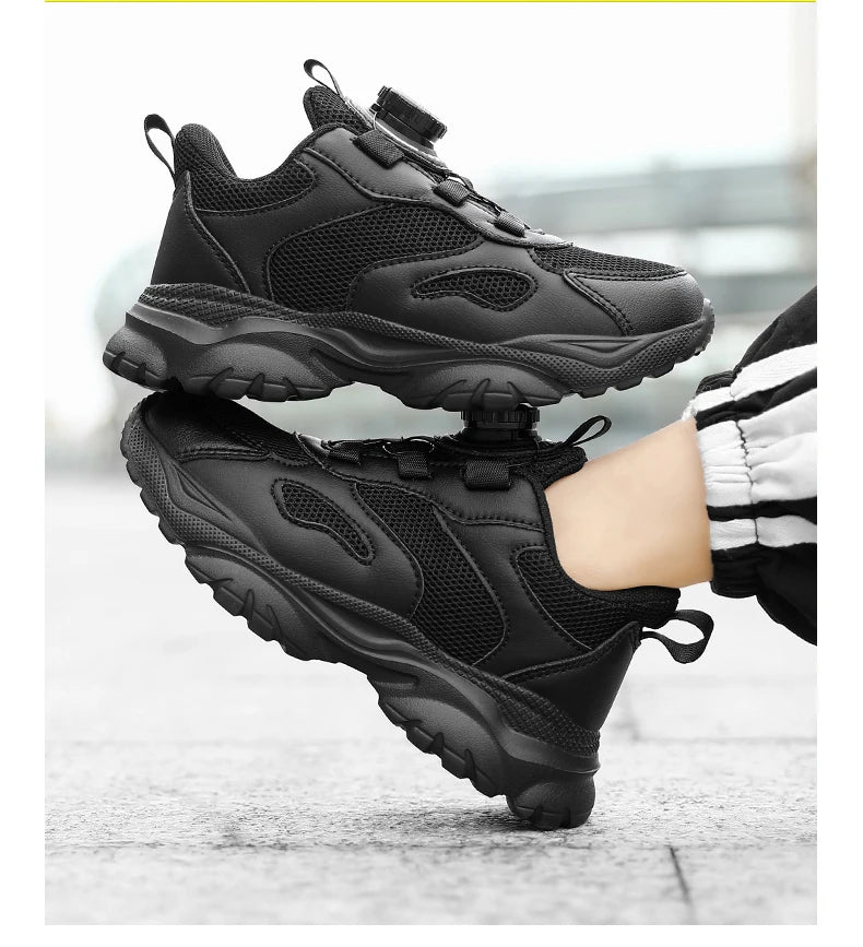 Kids Shoes Boy Casual Sneakers Platform Comfortable Black White Child School Sports Tenis Boy Shoes Children's Basketball Shoes