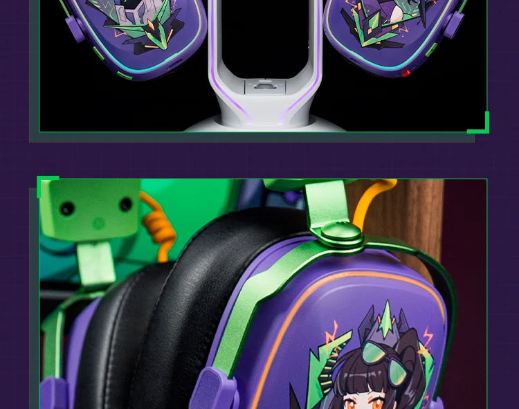 VALKYRIE VK S1 Gaming Headset Wireless Triple-Mode Detachable Microphone 15ms Ultra-low Latency Customized Gaming Headphones