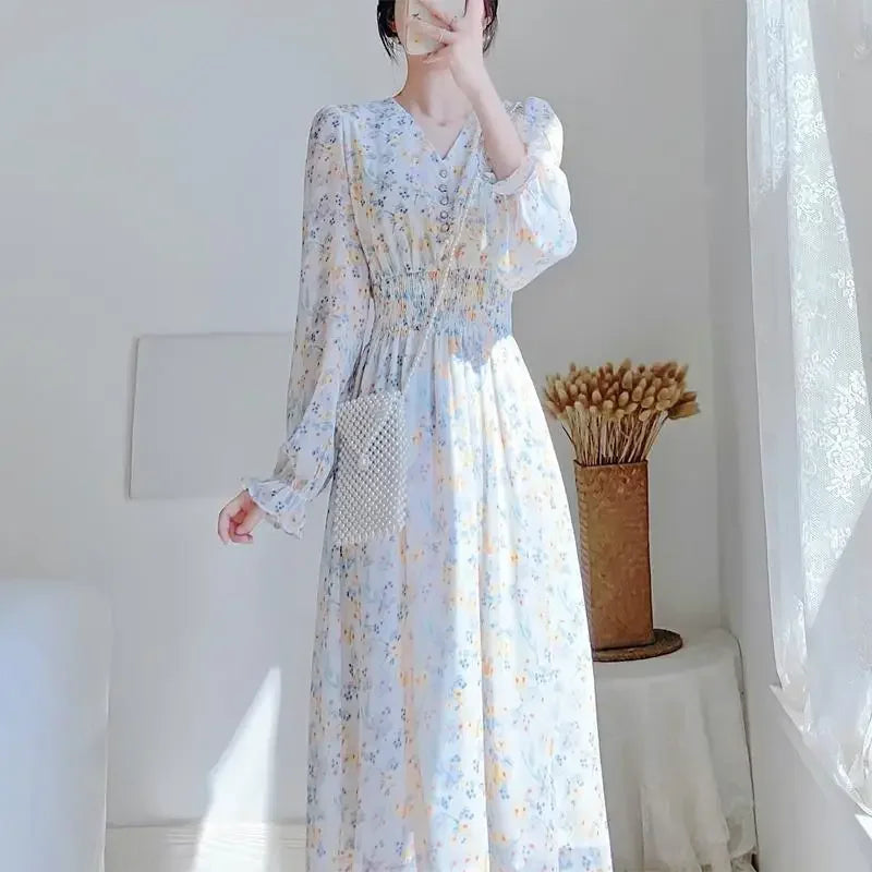 Evening Dresses for Women 2025 Silk Prom Flower Clothes Midi Woman Dress Party Chiffon Floral White Satin Aesthetic Outfits X G