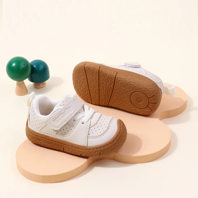 Baby Shoes High Quality Toddler 1-5 Years Rubber Sole Anti-slip Soft PU for Boys and Girls Spring and Autum Style Ooydoor BM06
