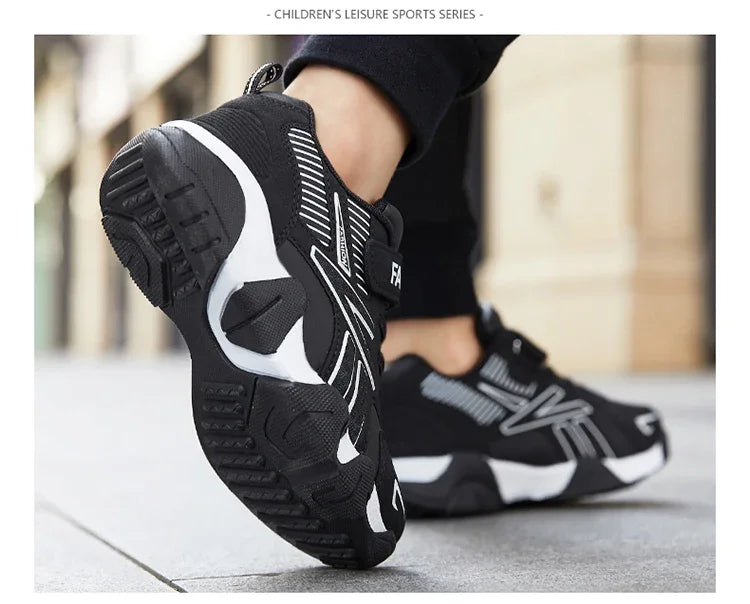 Children Boys Shoes School Sports Fashion Leather For Kids Tennis Casual Sneakers Children's Boy Running 7-13 Years Walking Shoe