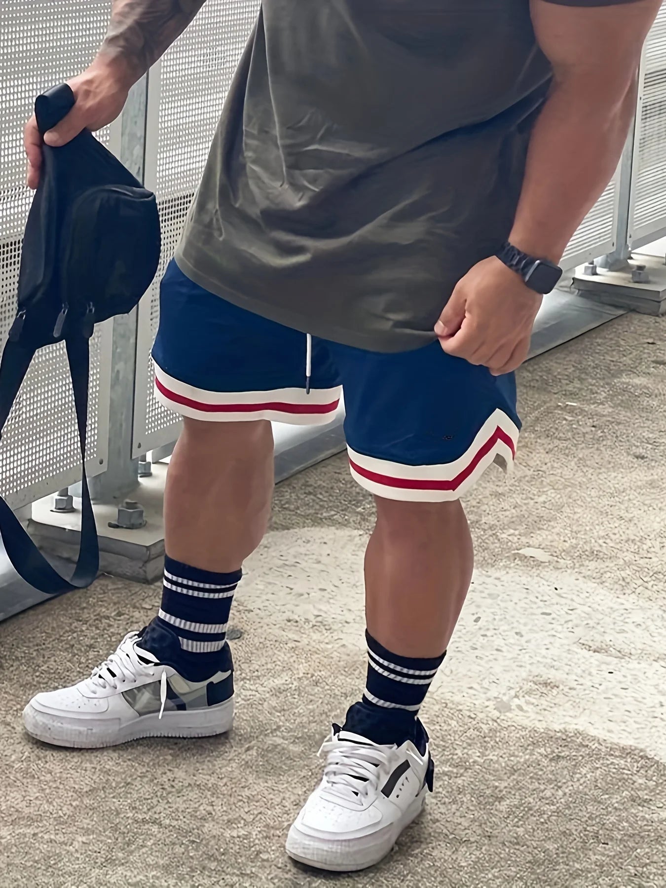 Men Shorts Breathable Mesh Knee Length Jogger Basketball Casual Workout Shorts for Men Short Pants