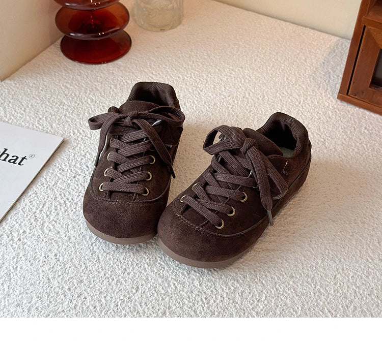 Kids Casual Sneakers for Girls 2025 New Autumn Toddler Walking Shoes Soft Sole Versatile Chic Kid School Outdoor Trainers Age4-6