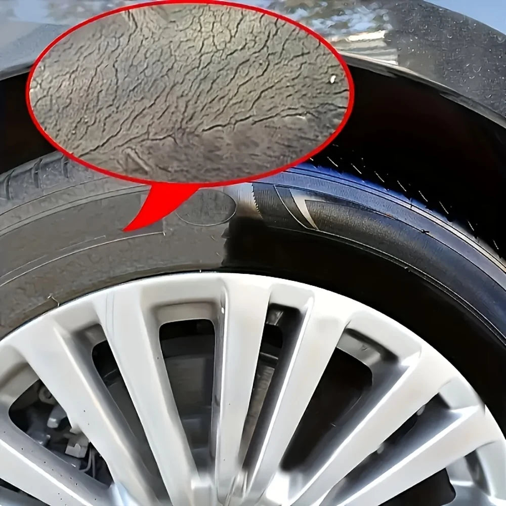 Car Plastic Tire Polish, Refurbishing Car Blackening Paste, Multi-purpose use for restoration and renewal. Maintains a lasting g