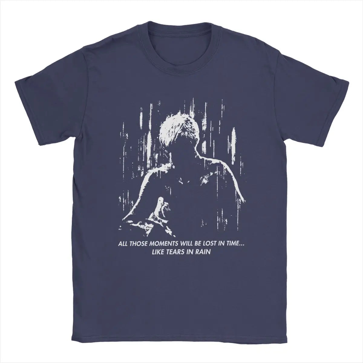 Blade Runner Like Tears In Rain Men T Shirts Vintage Tees Short Sleeve Round Collar T-Shirts Pure Cotton Party Clothes
