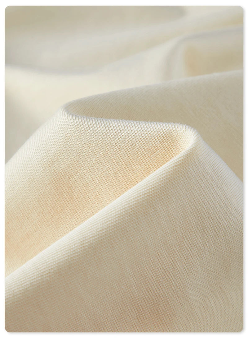 ZODF Trendy Summer 260gsm Cotton Oversized T Shirts For Men Unisex Male Kanye West High Street Solid Tees Brand Tops HY0122