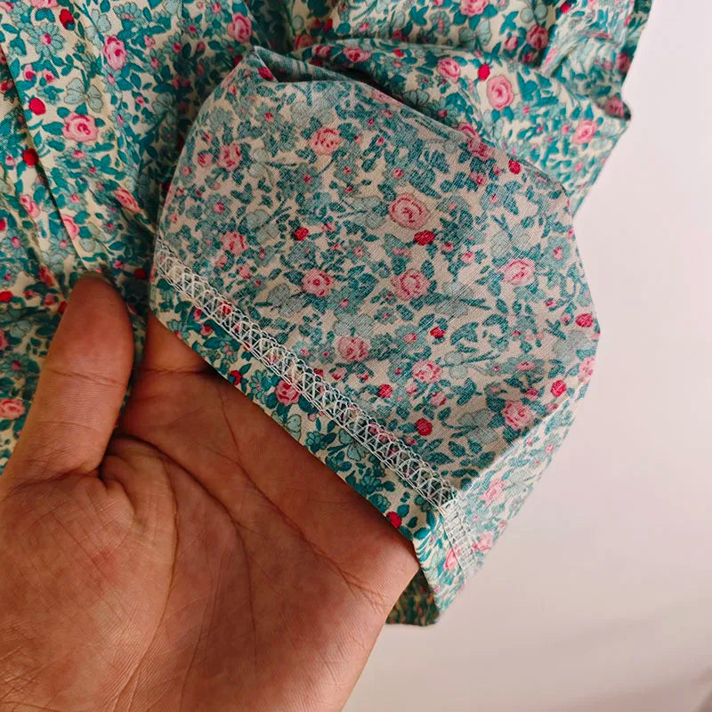 Women's High Waist Summer Shorts Floral Print Lounge Pants Loose Wide Leg Comfy Stretchy Elastic Waist Casual Athletic Home Slee