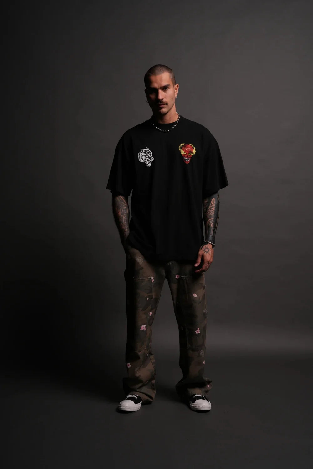 DARC SPORT "PREMIUM" OVERSIZED TEE Black COTTON Men T-Shirts Loose Casual Men Women TShirt Unisex Hip Hop Sports Tee Top US SIZE