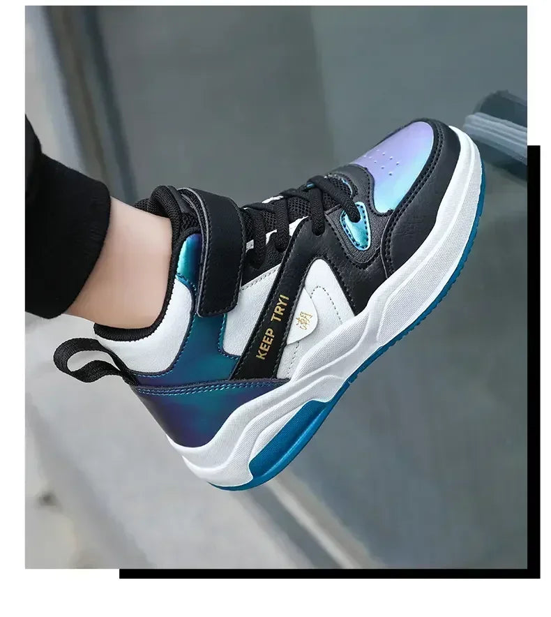 Children Basketball Kids Shoes New Children Sneakers Child Shoes High-Quality Durable Light Breathable Soled Anti-Slip Trainer