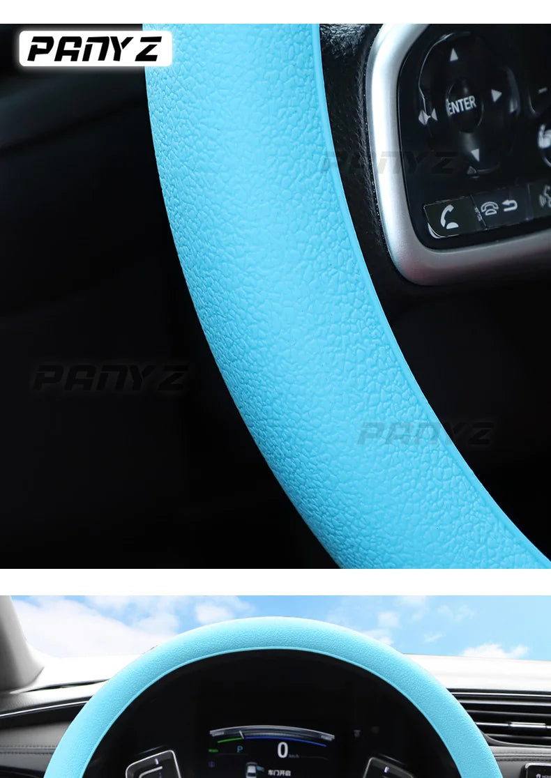 Universal 1pcs/set Car Styling Silicone Car Steering Wheel Glove Cover Automobiles Steering Wheel Hubs Cover Auto Accessories