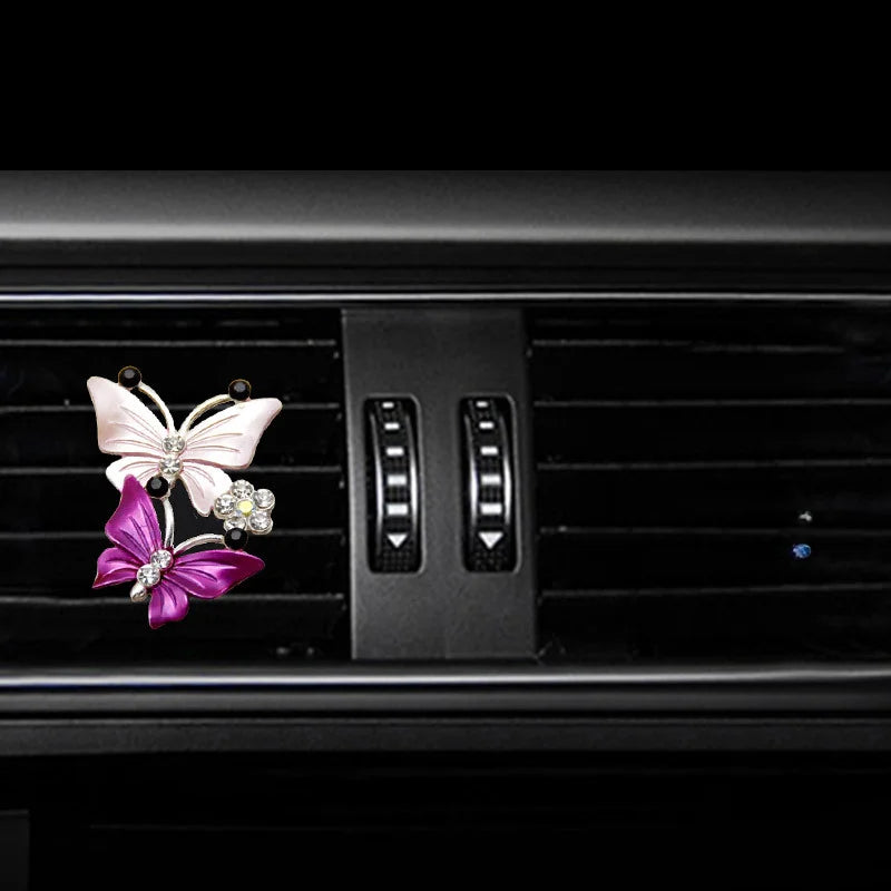 Air Conditioning Outlet Perfume Butterfly Clip Car Hanging Accessories