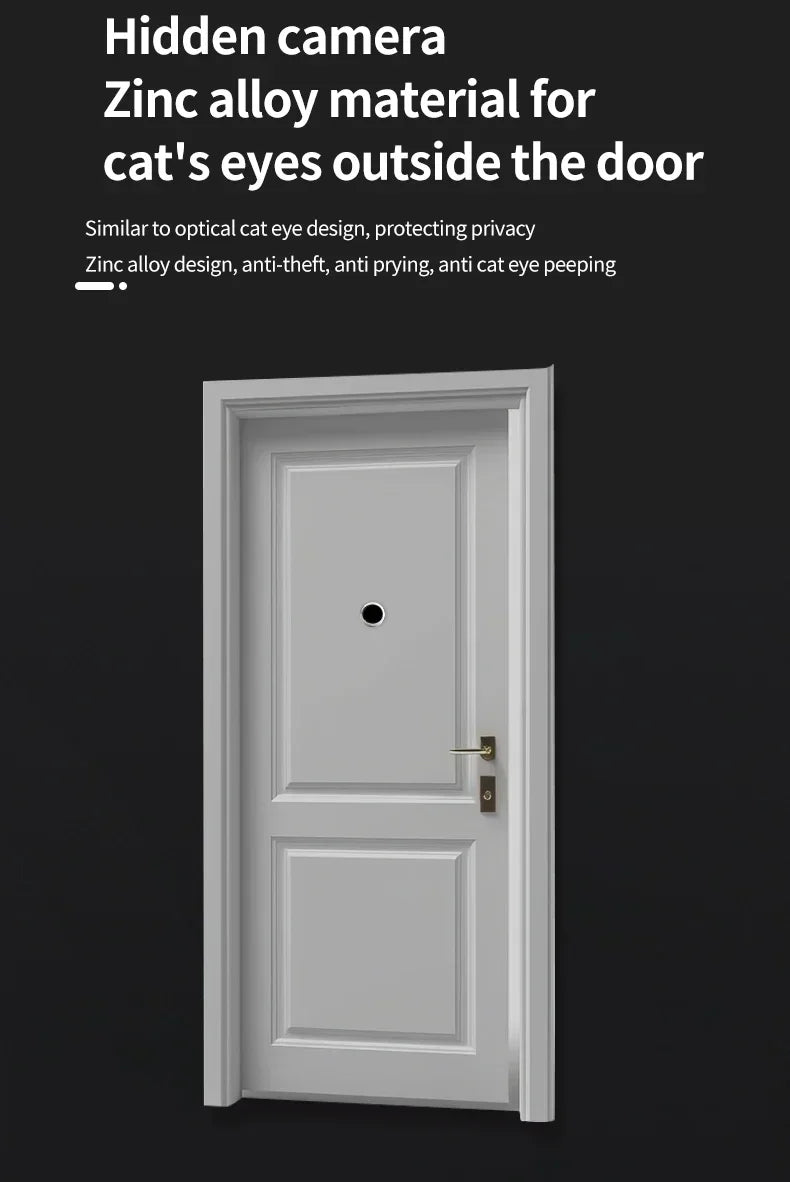 New WiFi Smart Door Bell Eye 1080P FHD Peephole Camera Audio 4.3' IPS Screen PIR Infrared Announcement Digital Viewer