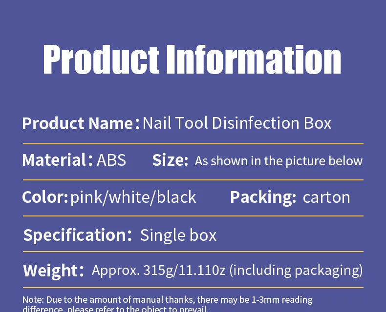 Nail Tools Storage Box