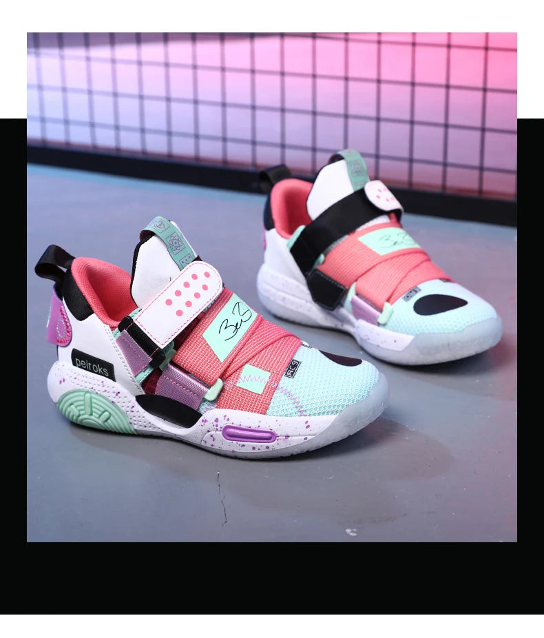 2025 New Children's Basketball Shoes For Boys Girls Non-slip Kids Sport Shoes Lightweight Outdoor Sneakers Trainers Footwear