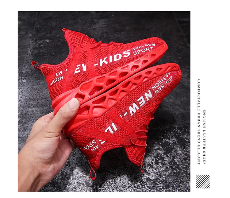 Kids Sports Shoes Boys Children Athletic Sneakers Mesh Lightweight Running Basketball Tennis School Outdoor Casual Shoes ﻿