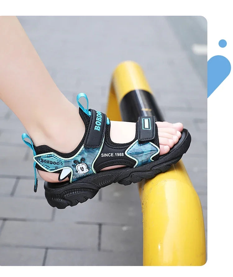 Kids Summer Shoes Fashion Big Boys Beach Sandals Children Casual Sports Sandals Color Matching Anti-skid Classic Size 28-40