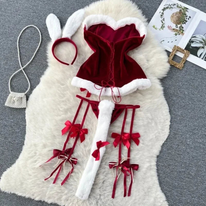 Women's Bras Women's Underwear Sets Sexy Lingerie Outfit Bra and Panty Set Woman Clothes Attractive Chest Suspenders Below Sex