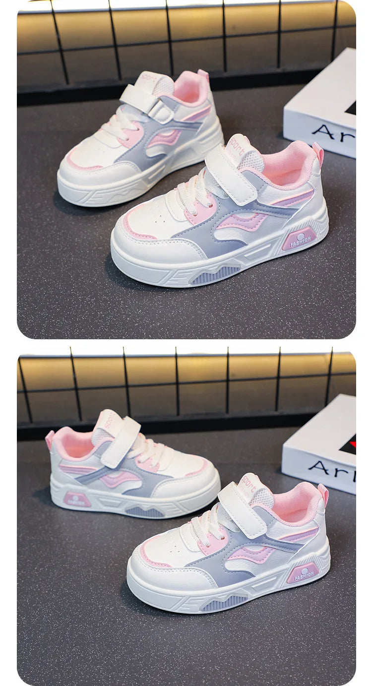Children's Shoes for Girls and Boys Fashion Sneakers Kids' Soft-Soled Casual Shoes Student Sports Shoes Outdoor Walking Shoes