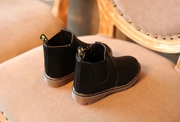 Kids Casual Boots Non-slip Wear-resistant Children Shoes Handsome Fashion Babies Warmly Shoes Girls Boys Soft Bottom Footwear