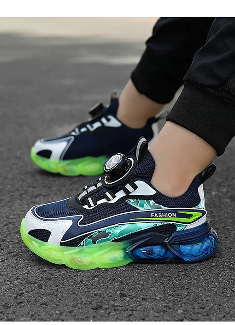 New Summer Children Sneakers Breathable 5-16Years Boys' Running Shoes New Swivel Buckle Kids Sport Shoes Outdoor Casual Trainers
