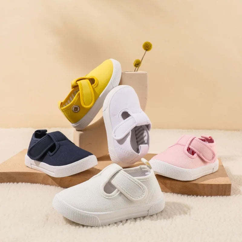 Kids Shoes 2023 Spring Autumn Children's Canvas Shoe Korean Solid Girl's Sneakers Soft Sole Toddler Shoes for Boy Tenis Infantil