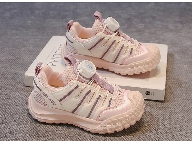 Kids Sports Shoes Non-slip Soft Sole Boys Girls Casual Shoes Ins Trendy 2025 New Fashion Children Sneakers Breathable Comfort
