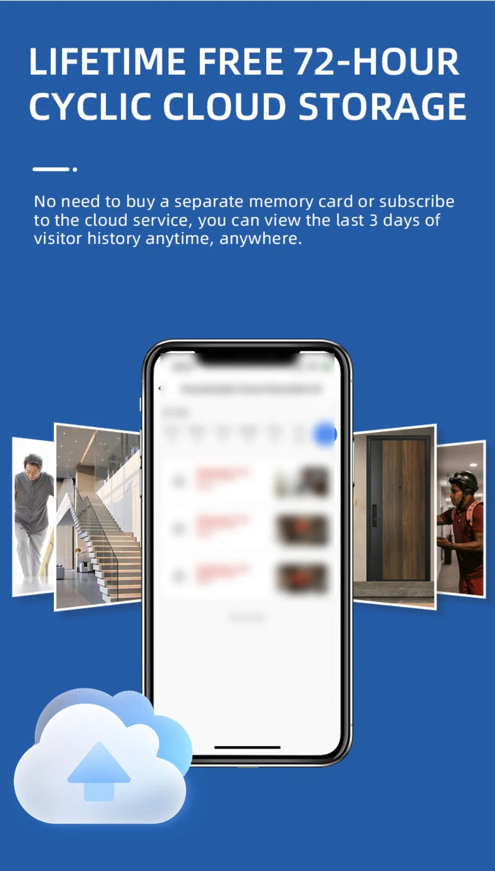 Waterproof Visual Intercom Doorbell Solar Power Wireless Front Door Camera HD Home Security Video Doorbell Outdoor Surveillance