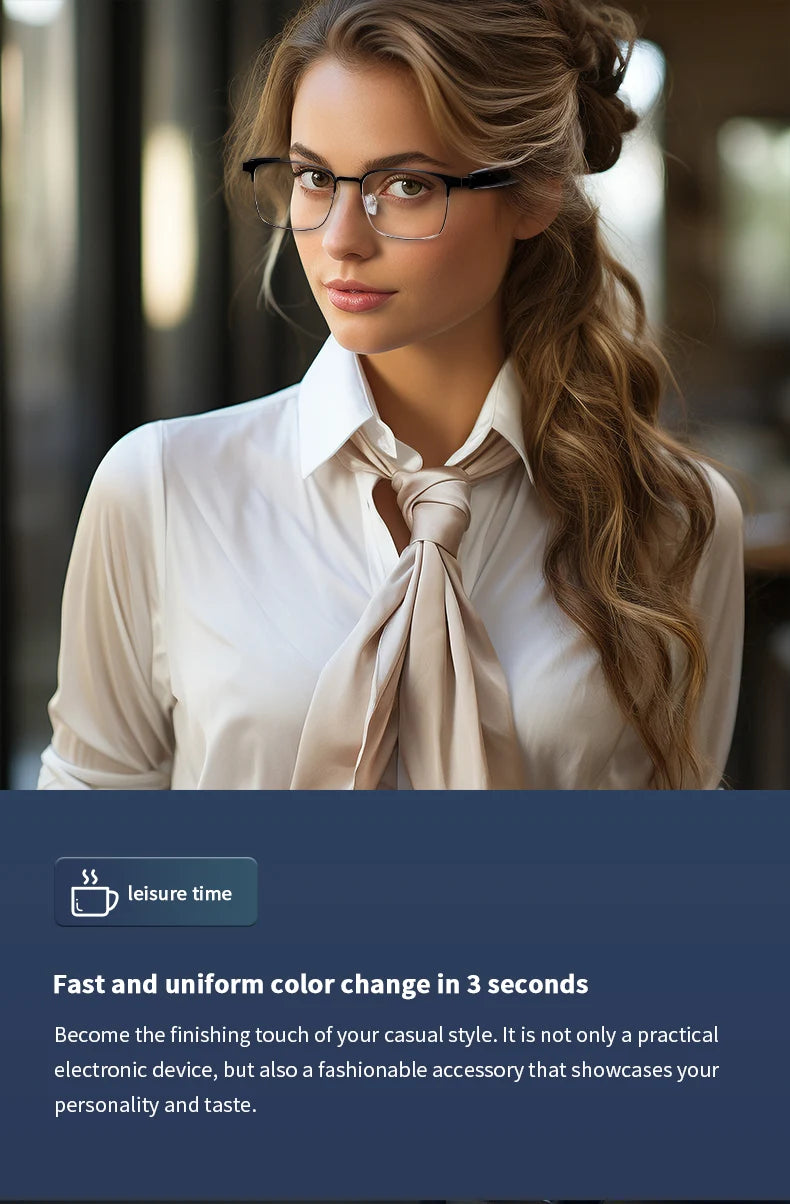 GS06 Upgrade Smart Glasses With Camera Video Recording AI Photo Recognition Bluetooth Call Translation Voice Assistant Glasses