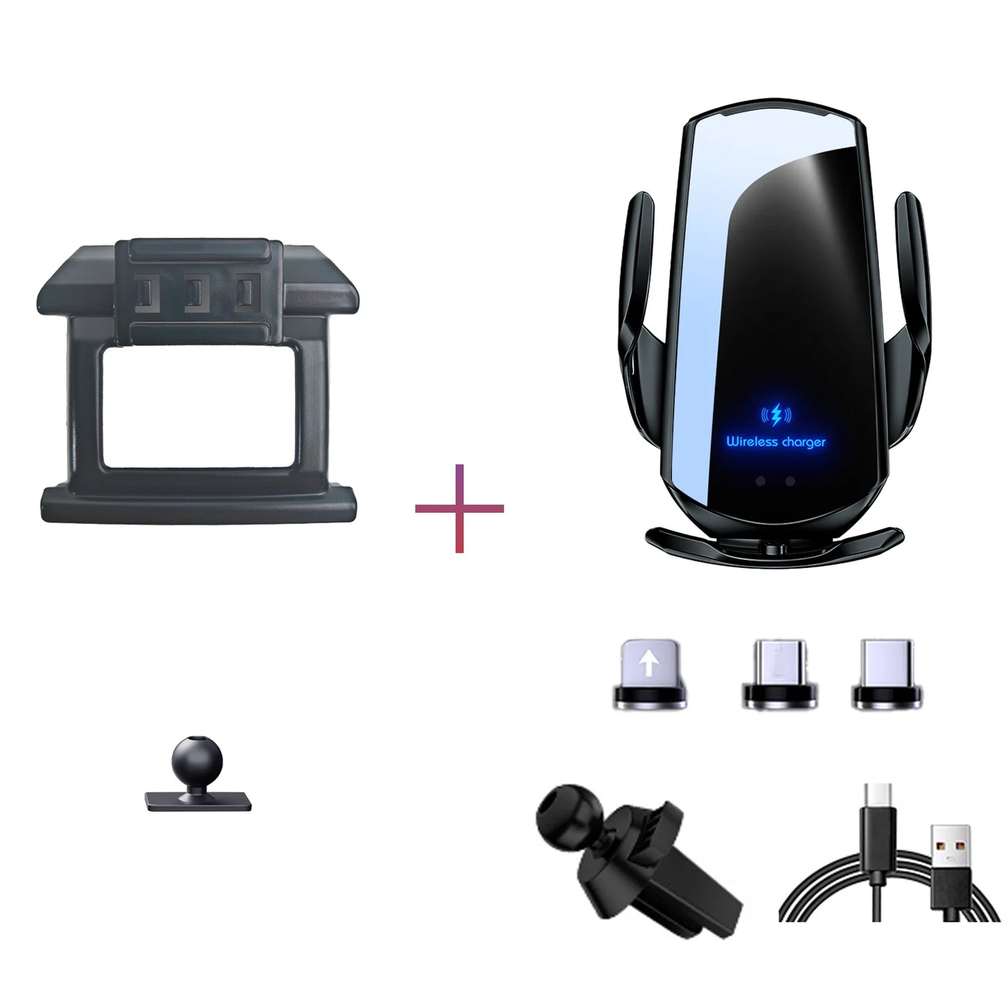 Car Phone Holder For Honda Accord MK10 MK10.5 2018 2019 2020-2022 Mobile Phone Mounts Car Wireless Charging Special Fixed Base