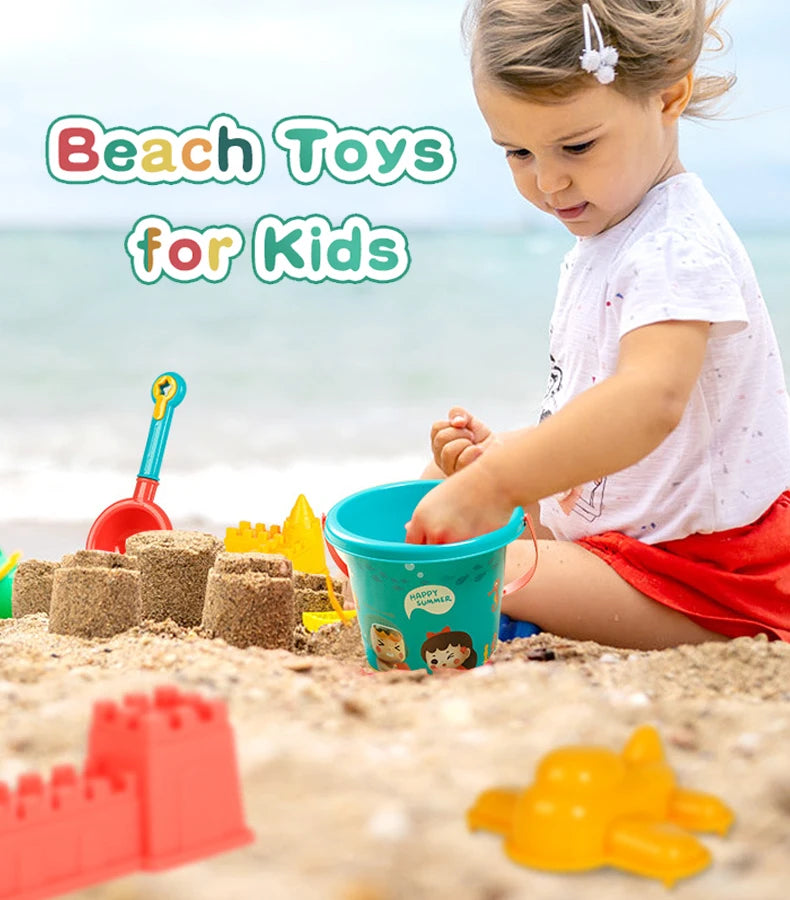 Beach Toys for Kids Sand Set Sand Bucket Beach Shovel Toys for Toddlers Summer Beach Game Children Toys Water Play Tools
