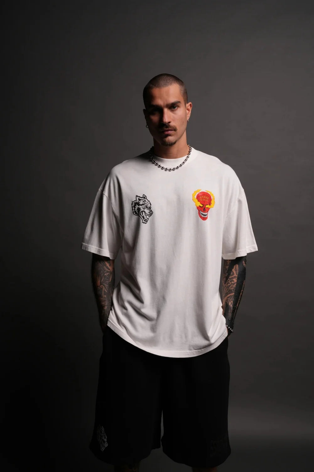 DARC SPORT "PREMIUM" OVERSIZED TEE Black COTTON Men T-Shirts Loose Casual Men Women TShirt Unisex Hip Hop Sports Tee Top US SIZE