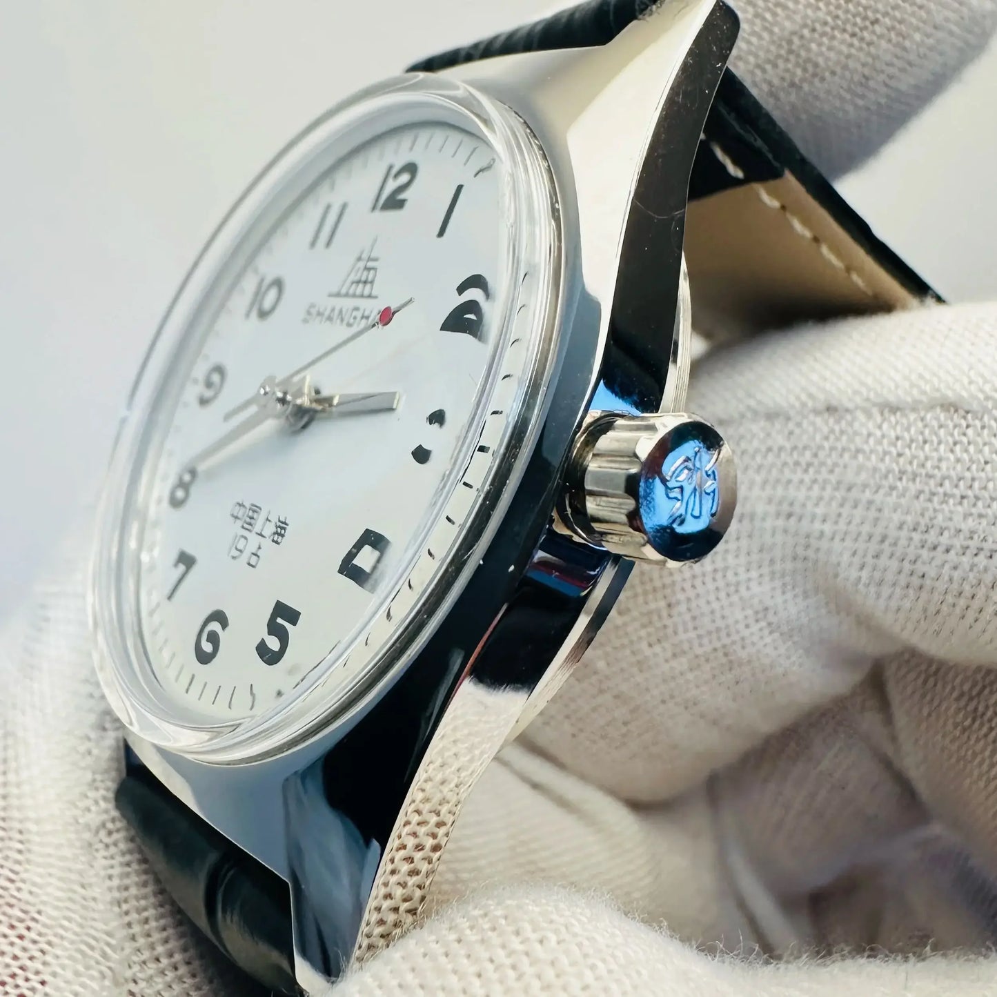 Vintage-Inspired Shanghai 7120 Watch 36mm - Mechanical Men's Wristwatch for Collectors & Watch Enthusiasts