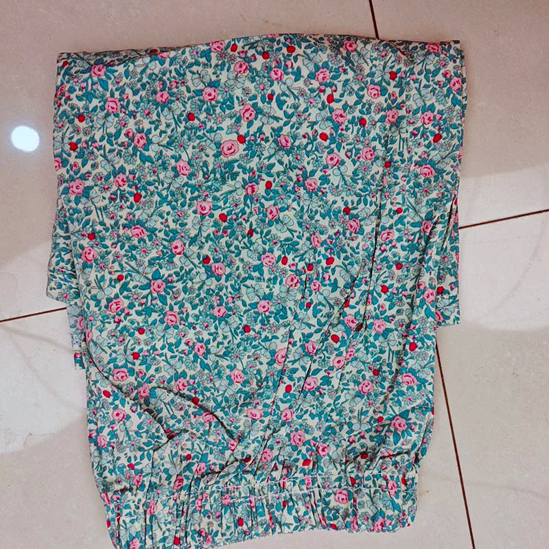 Women's High Waist Summer Shorts Floral Print Lounge Pants Loose Wide Leg Comfy Stretchy Elastic Waist Casual Athletic Home Slee