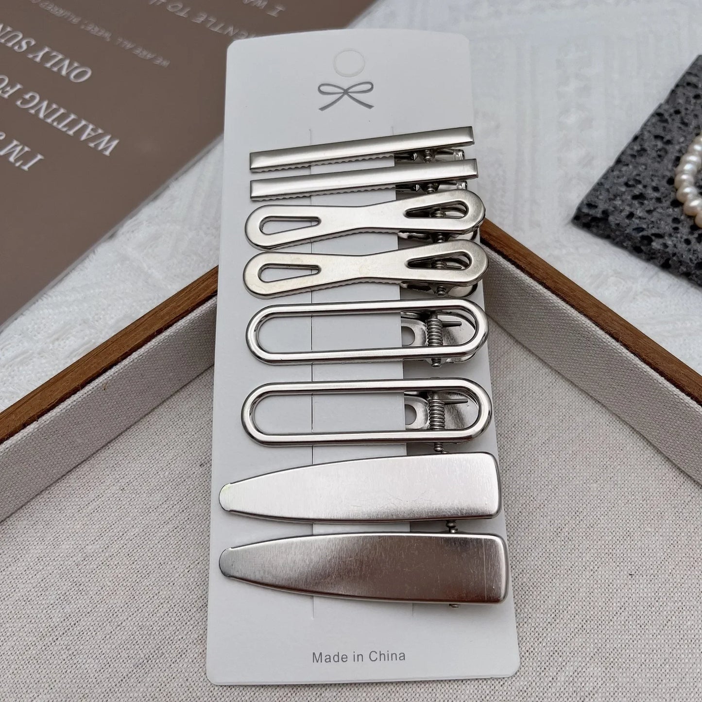 Sliver Metal Hair Clips Women Girls Y2K Duckbill Hairpin Personality Bangs Side Headwear Barrettes Hairclip Styling Accessories