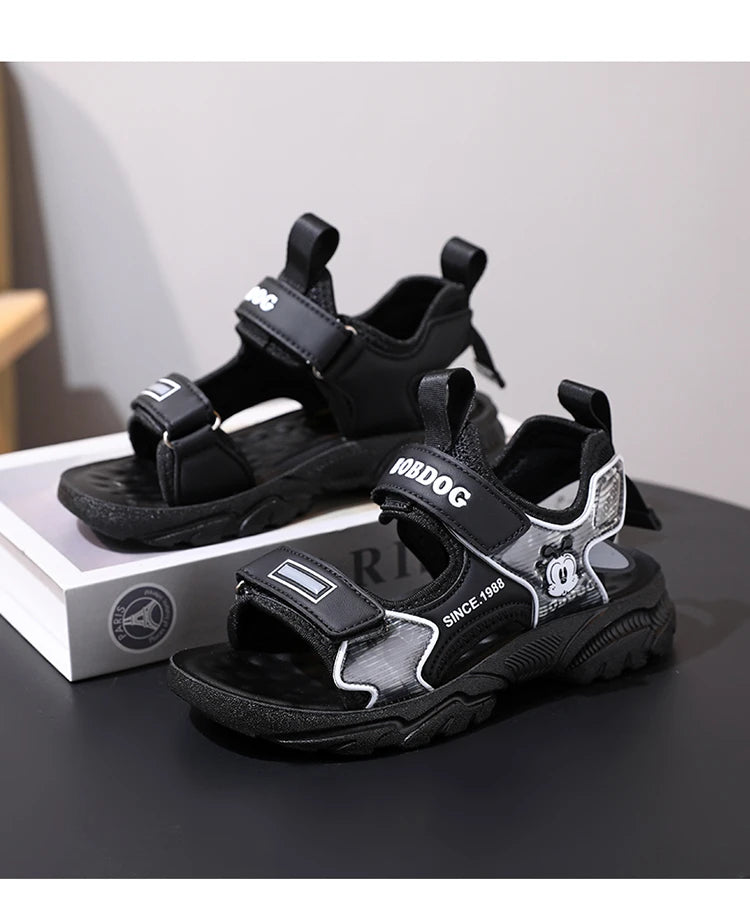 Kids Summer Shoes Fashion Big Boys Beach Sandals Children Casual Sports Sandals Color Matching Anti-skid Classic Size 28-40